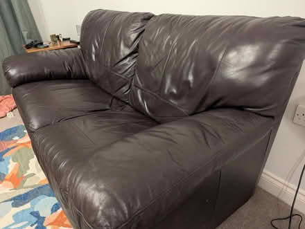 Photo of free Leather Sofa (Woodloes Park CV34) #2
