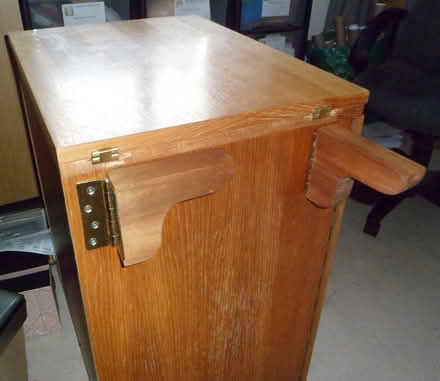 Photo of free Wood storage cabinet on casters (Rattery, South Brent TQ10) #4
