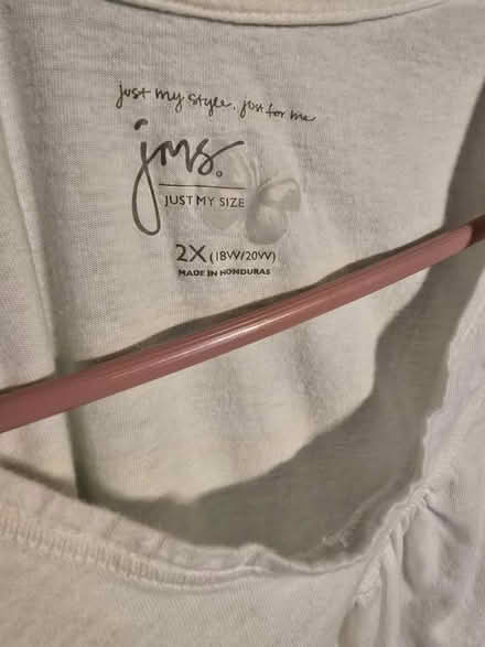 Photo of free White V-neck Tee - 2X 18W/20W (West 7th) #2