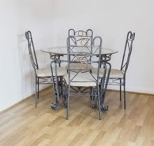 Photo of free Glass top dining table, 4 chairs (Uckfield) #1