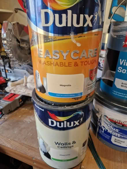 Photo of free Tins of magnolia paint (Hersham KT12) #1