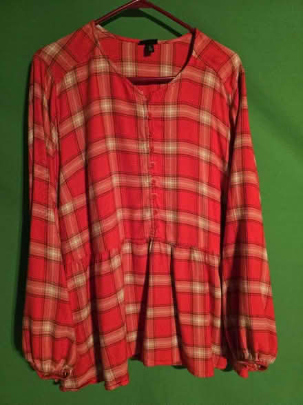 Photo of free Red Plaid Blouse - Torrid 4 (West 7th) #1
