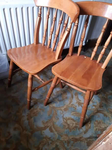 Photo of free Two pine kitchen chairs (D8 area) #1