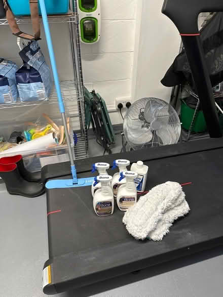 Photo of free Wood floor polish and mop + 5 mop covers (Woodford SK7) #1