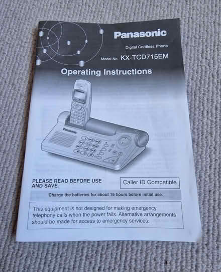 Photo of free panasonic answer machines and remote handset (Allesley Park CV5) #1