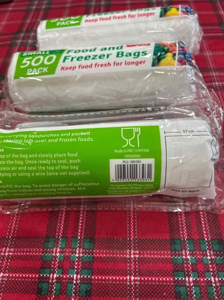 Photo of free 3x 500 small freezer bags (Southport PR9) #2