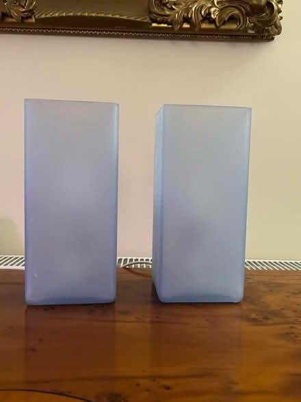 Photo of free GRÖNÖ table lamp frosted glass blue (RH12) #1