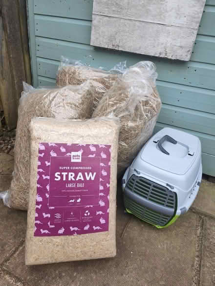 Photo of free Hay, straw, and carrier (Greengates BD10) #2