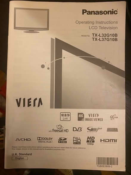 Photo of free Panasonic television (Maidenhead SL6) #1