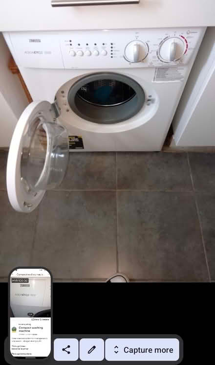 Photo of free Compact washing machine Zanussi (Temple SL7) #2