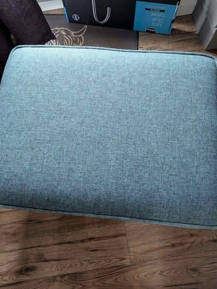 Photo of free French Connection pouffe in teal. (Wokingham RG41) #3