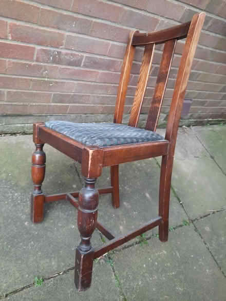 Photo of free 4 upholstered dining chairs (Desford LE9) #2