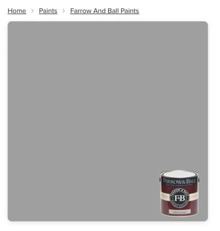 Photo of Farrow & Ball eggshell exterior paint manor house grey (Totley S17) #1