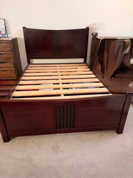 Photo of free Wooden double bed frame (Quainton HP22) #1