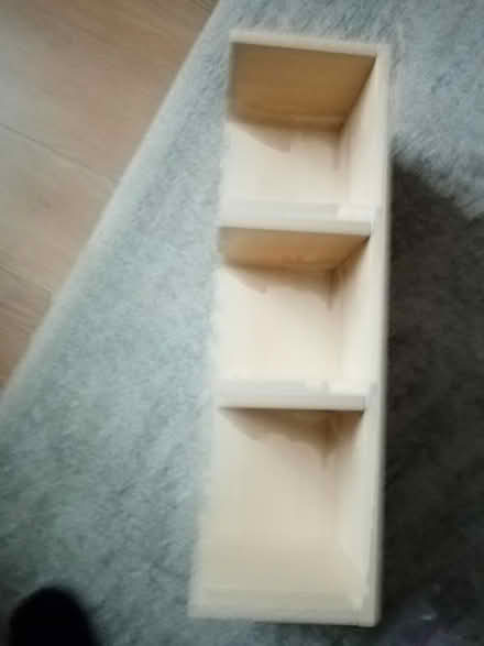 Photo of free Light wood effect corner shelf unit (Creekmoor - BH17) #3