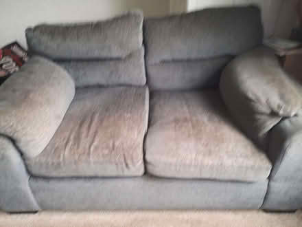 Photo of free 2 blue sofa's (Kirklees BL8) #1