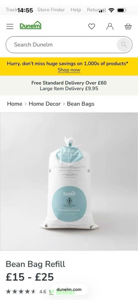 Photo of free Used Bean Bag Refill (Giffnock G46) #1