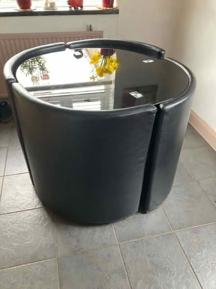 Photo of free Black Glass Table & Stools/Chairs (Mansfield Woodhouse NG19) #2