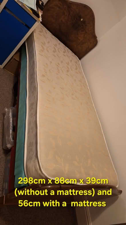 Photo of free Single Bed With Mattress (BD17) #2