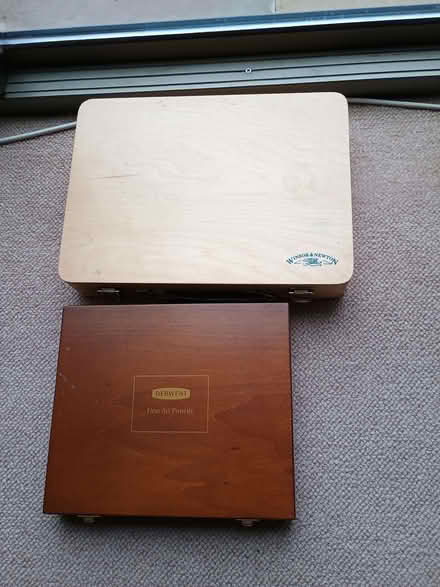 Photo of free Two wooden boxes for paints or pencils (Temple Street OX4) #1