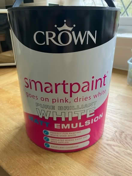 Photo of free 2/3 5L tin crown smart paint (GU12) #1