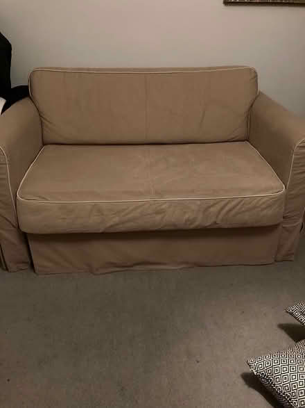 Photo of free beige sofa bed (South Croydon CR2) #1