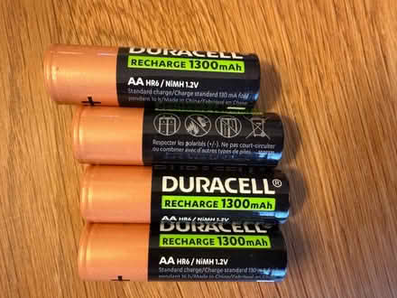 Photo of free New Duracell AA HR6 / NiMH 1.2V Rechargeable 1300mAh (Nunnery Wood WR5) #2