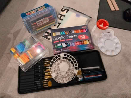 Photo of free Assorted crafting and painting materials/tools (Endmoor LA8) #1