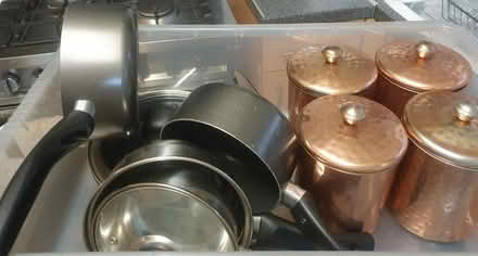 Photo of free tub of kitchen pans + (CT18) #1