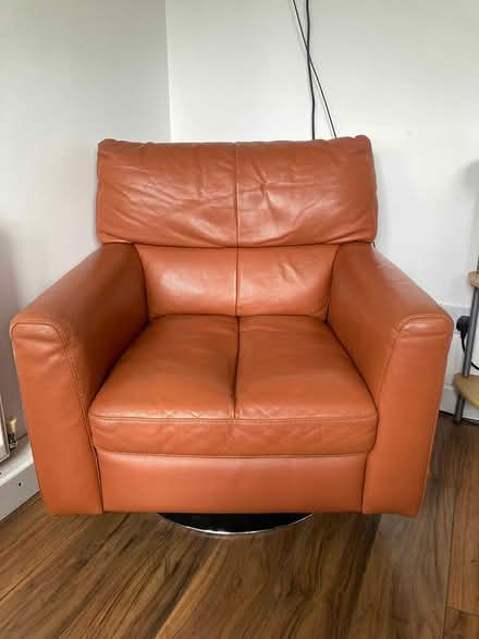 Photo of free Comfy orange swivel chair (Aldridge WS9) #1