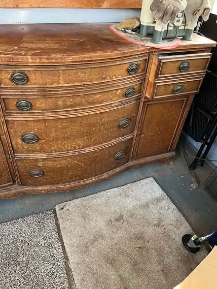 Photo of free Solid wood vintage buffet (North Wheaton) #1