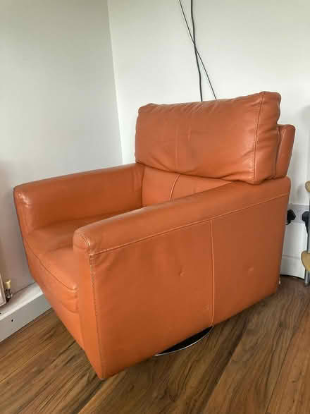 Photo of free Comfy orange swivel chair (Aldridge WS9) #3