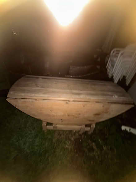 Photo of free Dinning table, folding drop leaf. (Dagenham RM9) #3