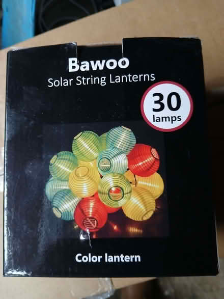 Photo of free Solar powered lantern string. (Hucclecote GL4) #2