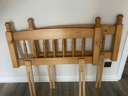 Photo of free 2 x single wooden head boards (CH65) #1