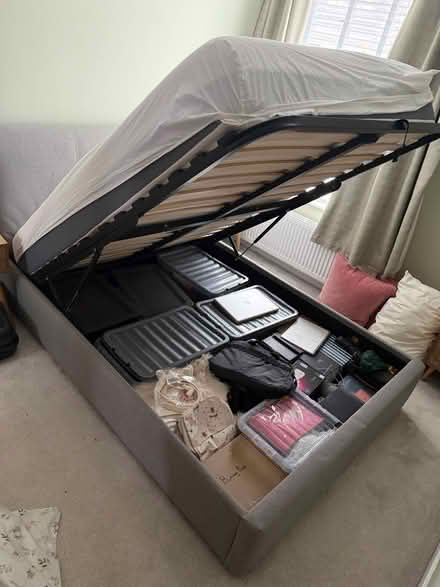 Photo of free Double bed with ottoman storage (GU14) #2