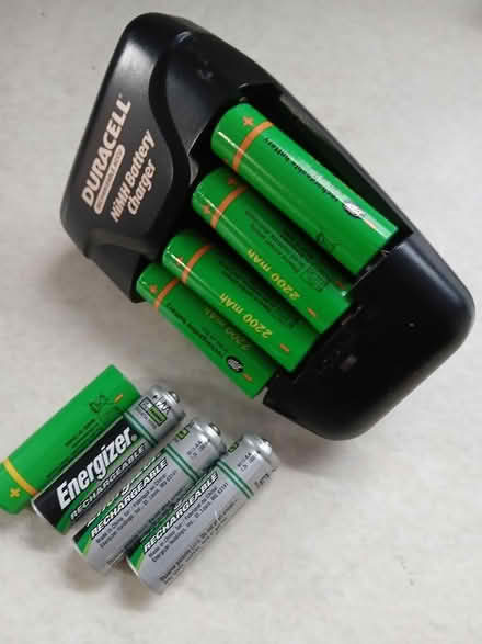 Photo of free Charger and rechargeable batteries (Mexborough S64) #1