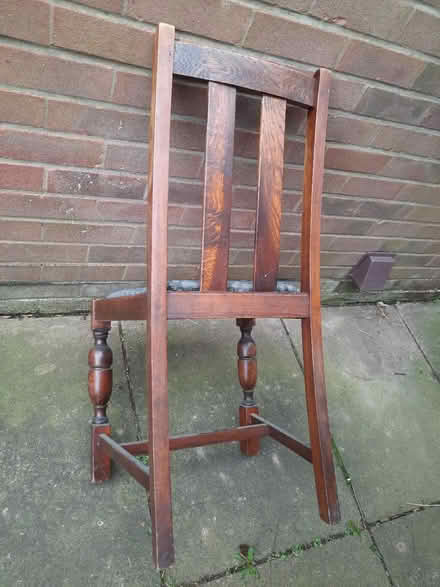 Photo of free 4 upholstered dining chairs (Desford LE9) #3