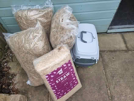 Photo of free Hay, straw, and carrier (Greengates BD10) #1