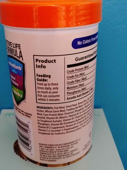 Photo of free Fish food flakes (Warren) #3