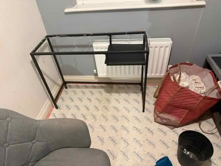 Photo of free Black desk with glass top (Ashingdon SS4) #2