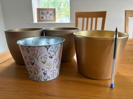 Photo of free 4 plant pots (Longbarn WA2) #1