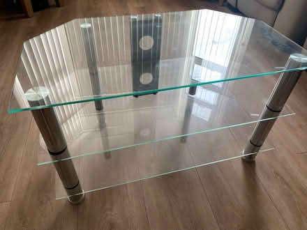 Photo of free Glass TV stand (Kirkley NR33) #1