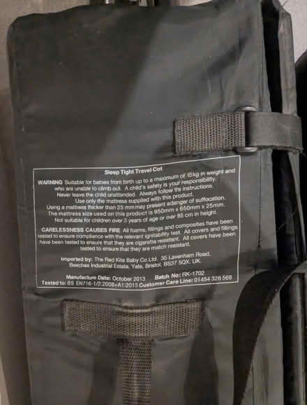 Photo of free Travel Cot (W7) #2