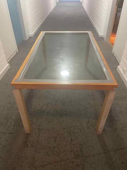 Photo of free Glass topped dining table (Ballsbridge , Dublin 4) #1