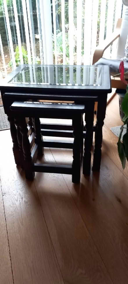 Photo of free Desk,rossmore table,& nest,trolley (Rochestown) #1