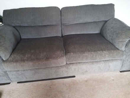 Photo of free 2 blue sofa's (Kirklees BL8) #2