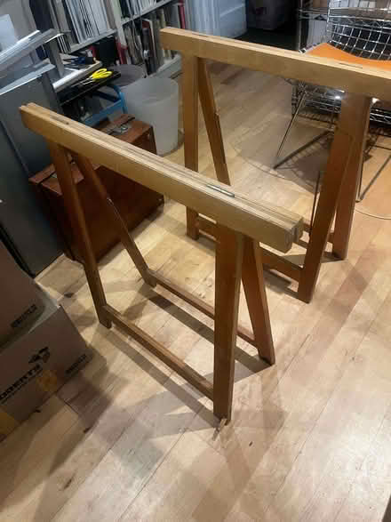 Photo of free timber trestles (Somers Town NW1) #2