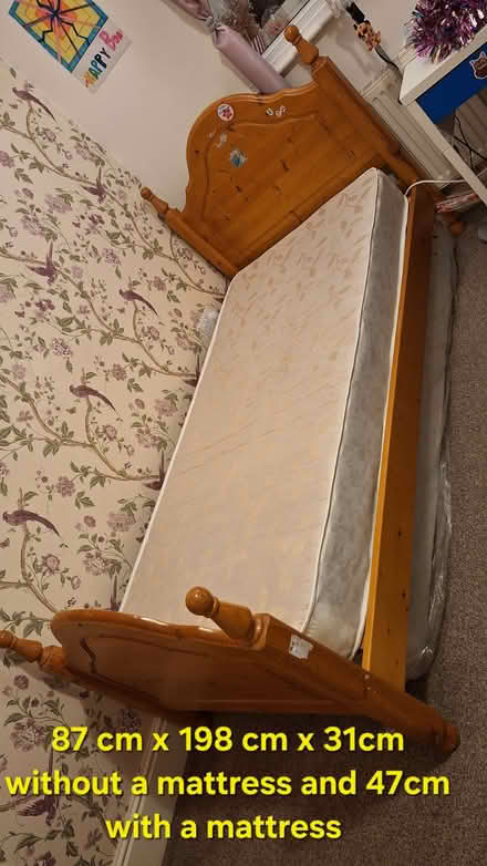Photo of free Wooden Single Bed (BD17) #2