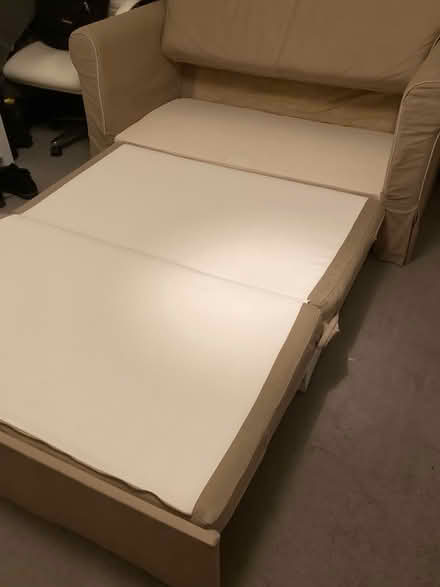Photo of free beige sofa bed (South Croydon CR2) #4